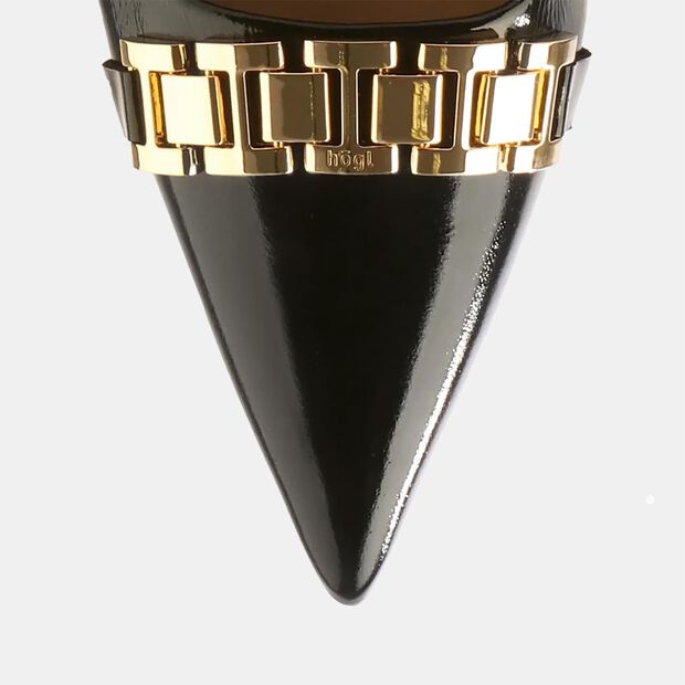 Slingback kožené lodičky Högl Taylor, černá