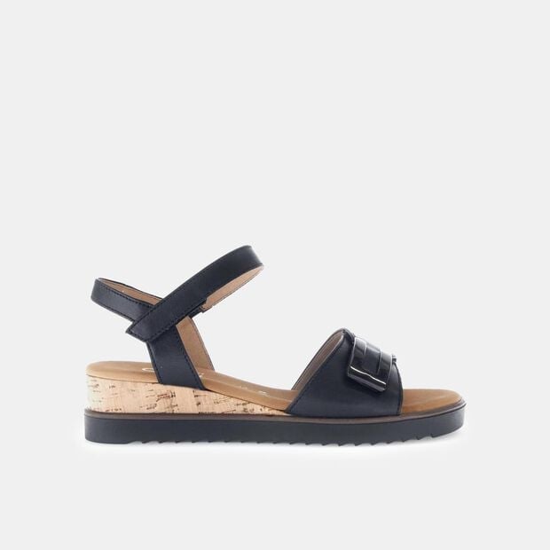 D&aacute;msk&eacute; kožen&eacute; sand&aacute;ly Gabor Comfort, čern&aacute;