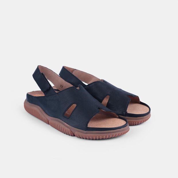 D&aacute;msk&eacute; kožen&eacute; barefoot sand&aacute;le Weinbrenner, čern&aacute;
