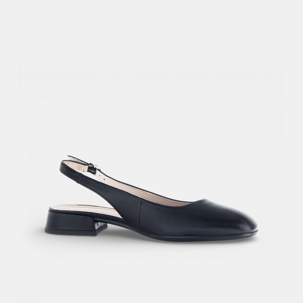 D&aacute;msk&eacute; dekoltovan&eacute; slingback sand&aacute;ly Gabor, čern&aacute;