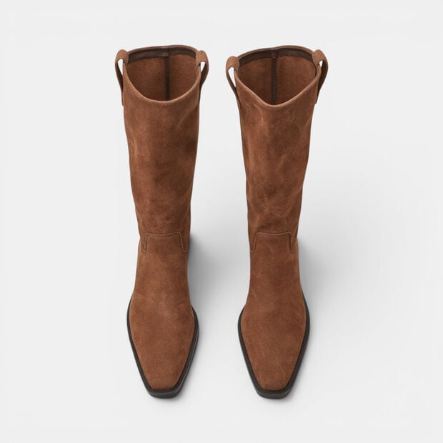 D&aacute;msk&yacute; kotn&iacute;kov&yacute; westernov&yacute; botek Baťa, hněd&aacute;