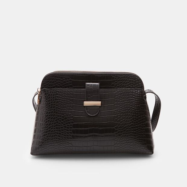 Crossbody mal&aacute; elegantn&iacute; kabelka Baťa, čern&aacute;