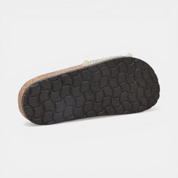 D&aacute;msk&eacute; letn&iacute; footbed pantofle Baťa, b&eacute;žov&aacute;