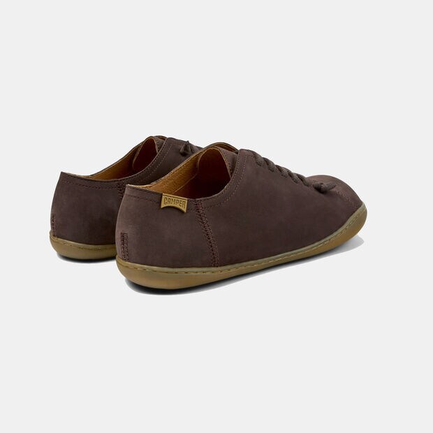 P&aacute;nsk&eacute; barefoot tenisky z kůže Camper, hněd&aacute;