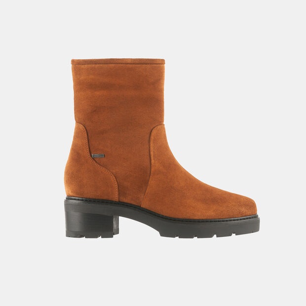 Dámská kotníková obuv z semiše Hogl, hnědá