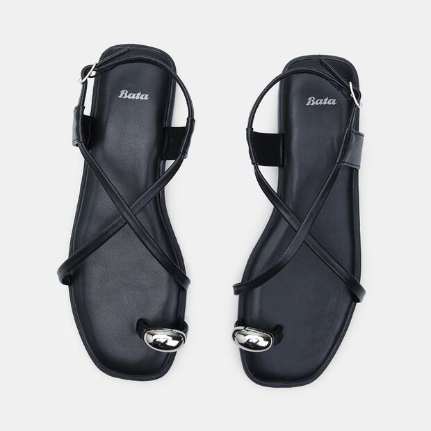 Dámské letní ploché sandály toe ring Baťa, 