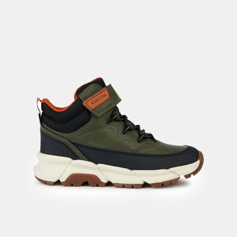 Chlapeck&aacute; zimn&iacute; obuv Geox Flexyper Plus ABX, khaki