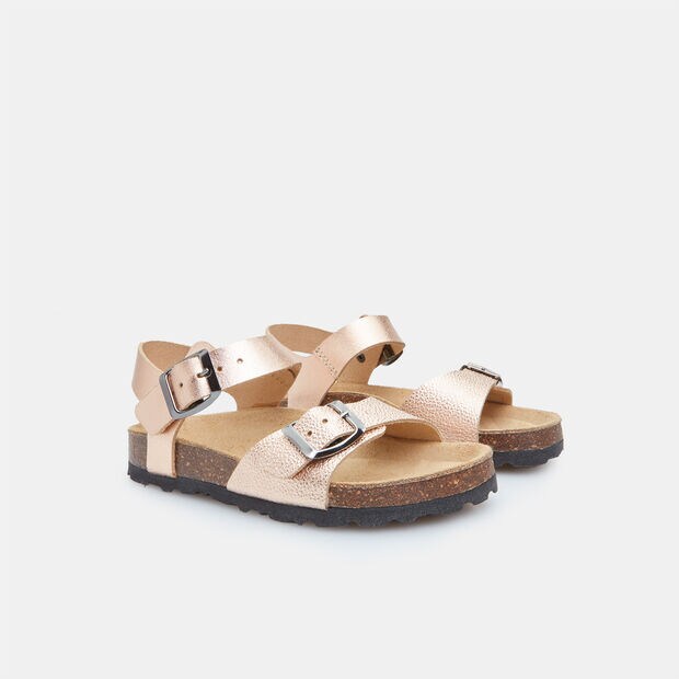 Dětsk&eacute; kožen&eacute; footbed sand&aacute;ly, 