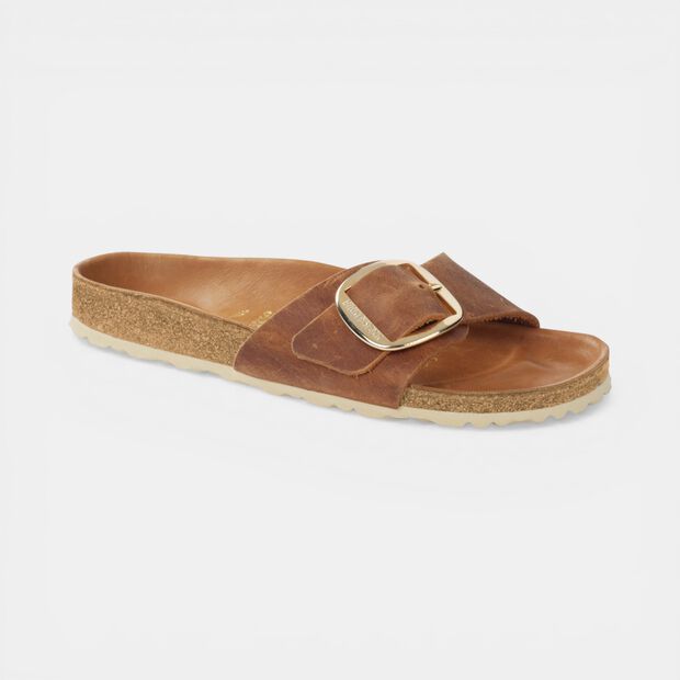 D&aacute;msk&eacute; sand&aacute;ly Birkenstock MADRID BIG BUCKLE, hněd&aacute;
