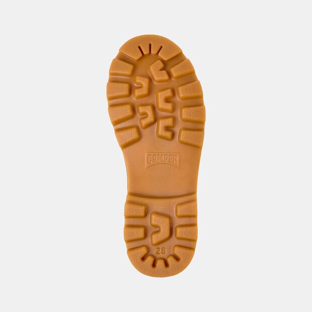 Kotn&iacute;kov&aacute; bota z nubuku pro d&iacute;vky Camper, stř&iacute;brn&aacute;