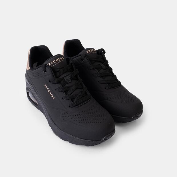 D&aacute;msk&eacute; tenisky Skechers Uno Wedge - HI Steps, čern&aacute;