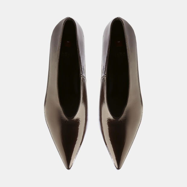 Högl dámské elegantní lodičky na podpatku pro město, hnědá