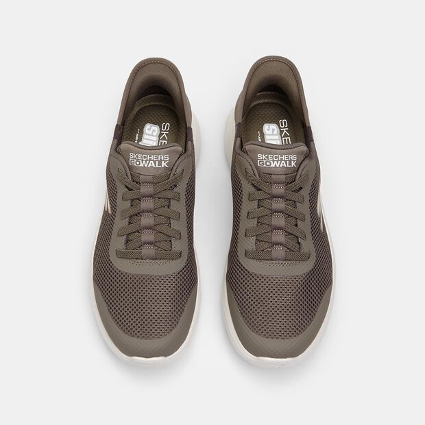 P&aacute;nsk&eacute; tenisky Skechers Slip-ins GO WALK FLEX, hněd&aacute;