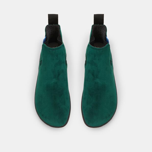 D&aacute;msk&eacute; barefoot sametov&eacute; chelsea WEINBRENNER vegan, zelen&aacute;