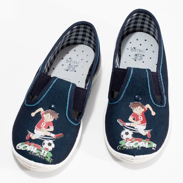 Pantofole chiuse per bambini Mini B, modr&aacute;