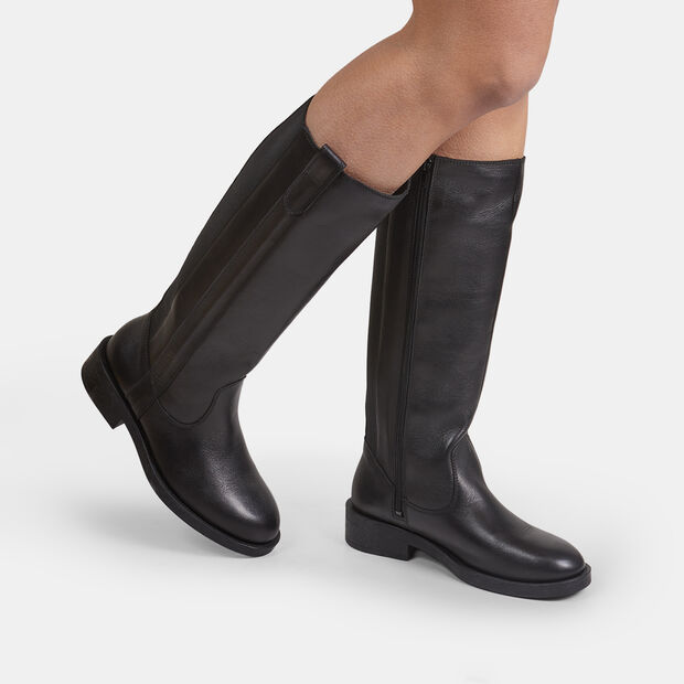 Dámská kožená obuv Baťa, černá