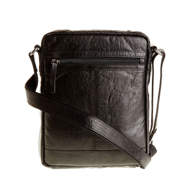 P&aacute;nsk&aacute; kožen&aacute; crossbody ta&scaron;ka, čern&aacute;