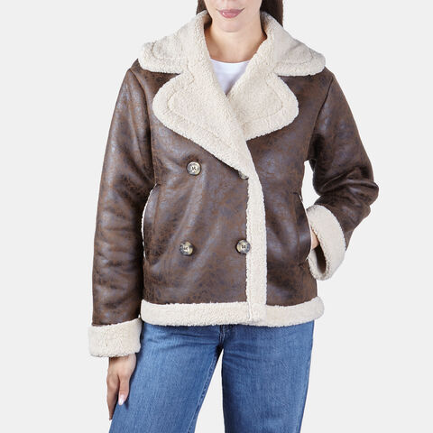 Dámská bunda model montone, hnědá