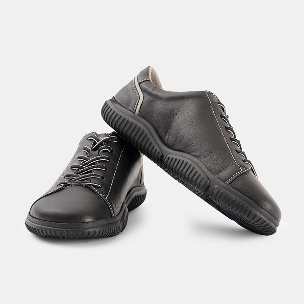 Dámské kožené barefoot tenisky Weinbrenner, černá