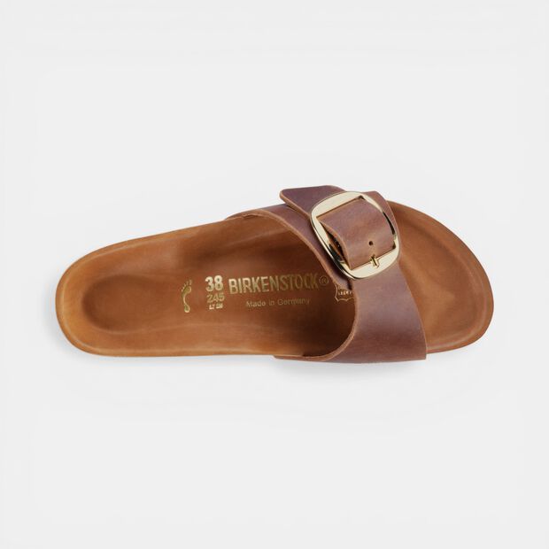 D&aacute;msk&eacute; sand&aacute;ly Birkenstock MADRID BIG BUCKLE, hněd&aacute;