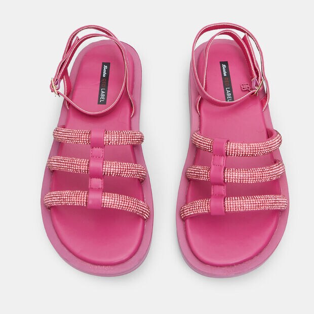 Bata Red Label Women's Sandal with 2.5 cm Platform, Fuchsia