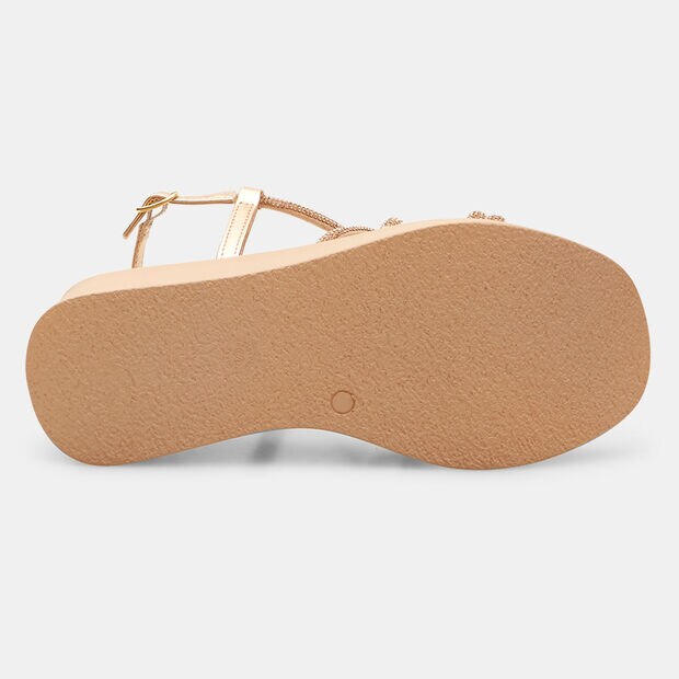 BATA Women's Sandals with 6 cm Wedge, Pink