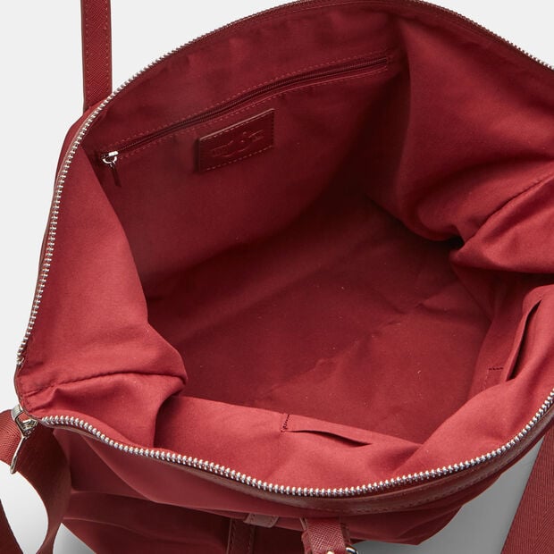 Shopper bag model with saffiano effect details Bata, Bordeaux