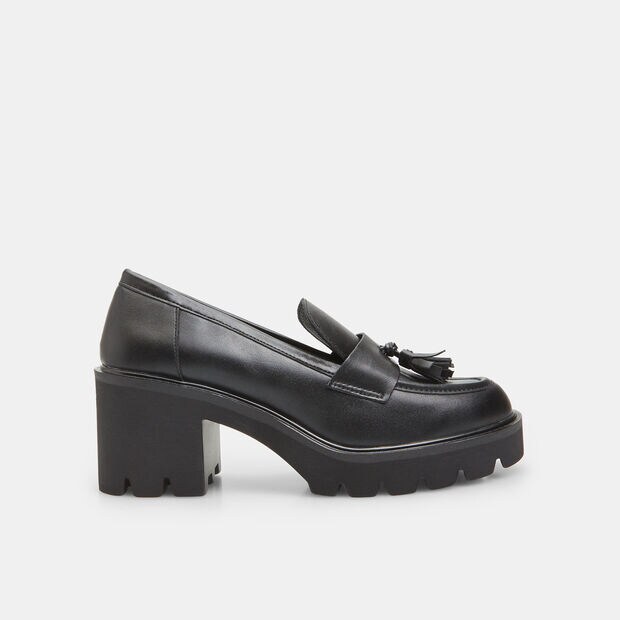 BATA Damen-Mokassin mit Blockabsatz, 