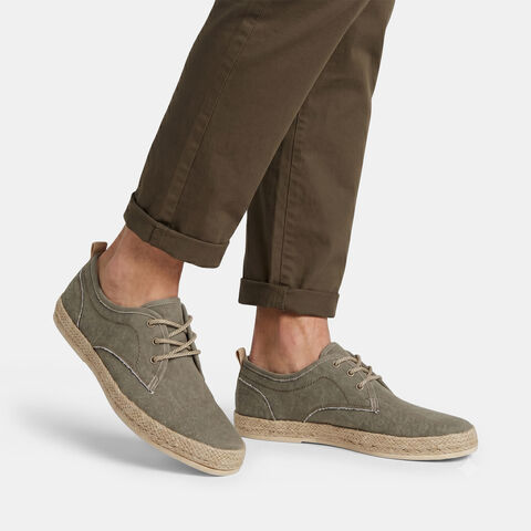 Espadrilles &agrave; lacets pour homme Bata, Kaki