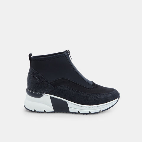 Bottine femme avec zip Rieker, Noir