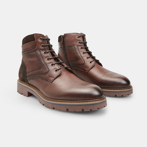 Schnürstiefelette aus Leder für Herren Bata, Braun