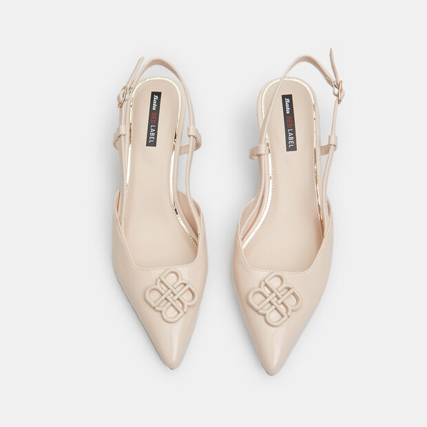 Escarpins à bride arrière pour femme Bata Red Label avec talon 5 cm, Beige