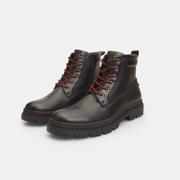 Bata Red Label Men's Faux Leather Ankle Boots, Black