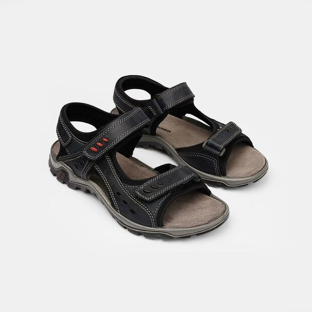 Weinbrenner Herren Nubucksandalen, Blau