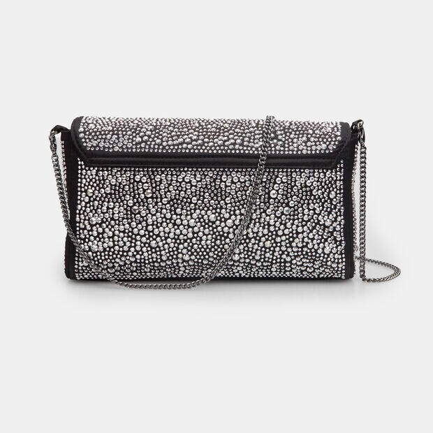Abendtasche mit Juwelen zum Umh&auml;ngen, Schwarz