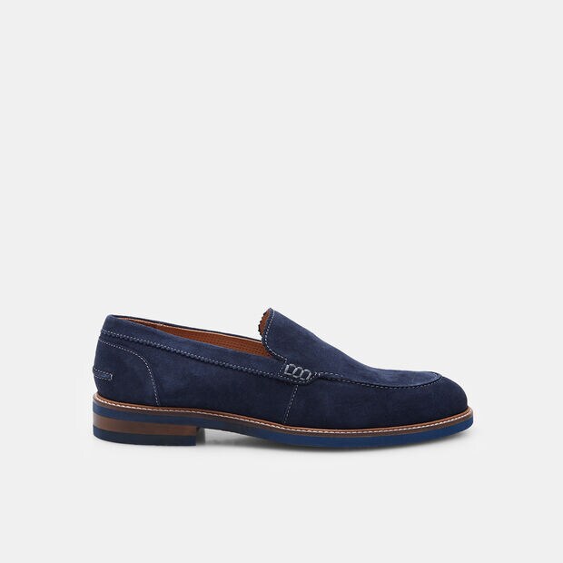BATA Herren Wildledermokassin, Blau