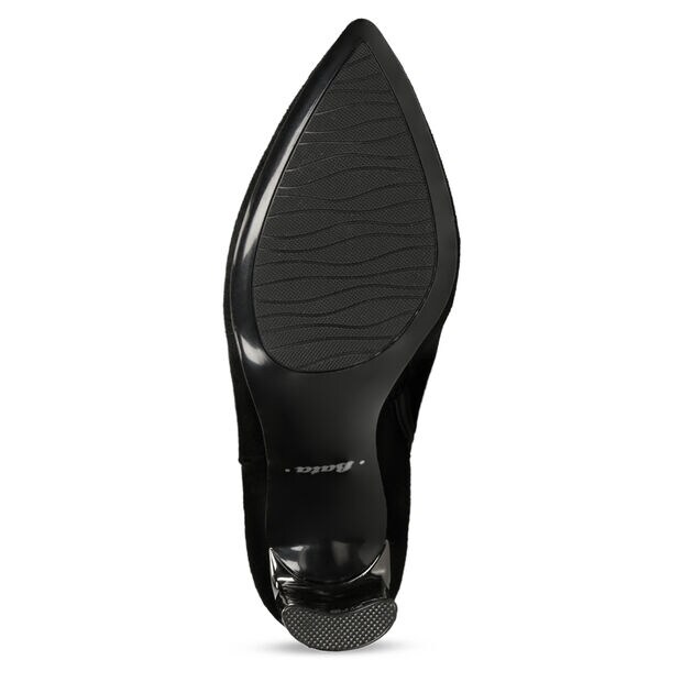 Botines De Tela El&aacute;stica, Negro