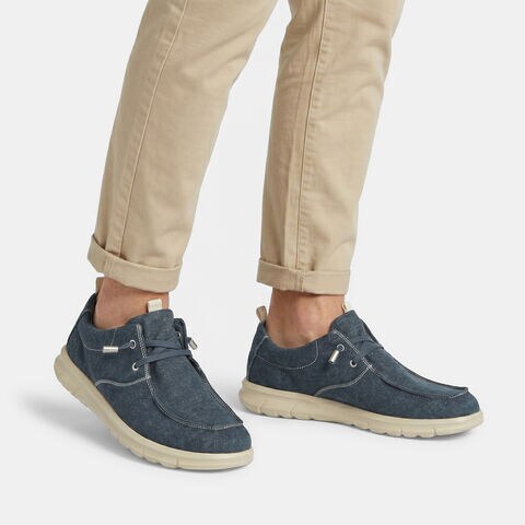 Casual lace-up men's shoes by Bata, Blue