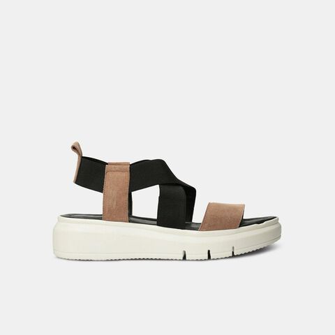 Women's Suede Sandals, Gray