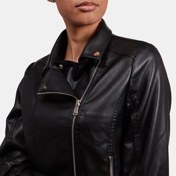 Women's Motorcycle Jacket, Black