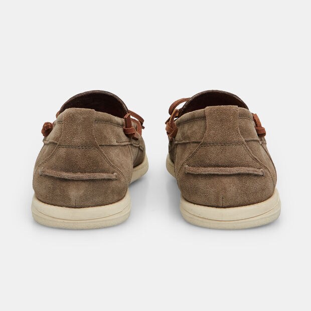 BATA Red Label Men's Suede Loafers, Beige