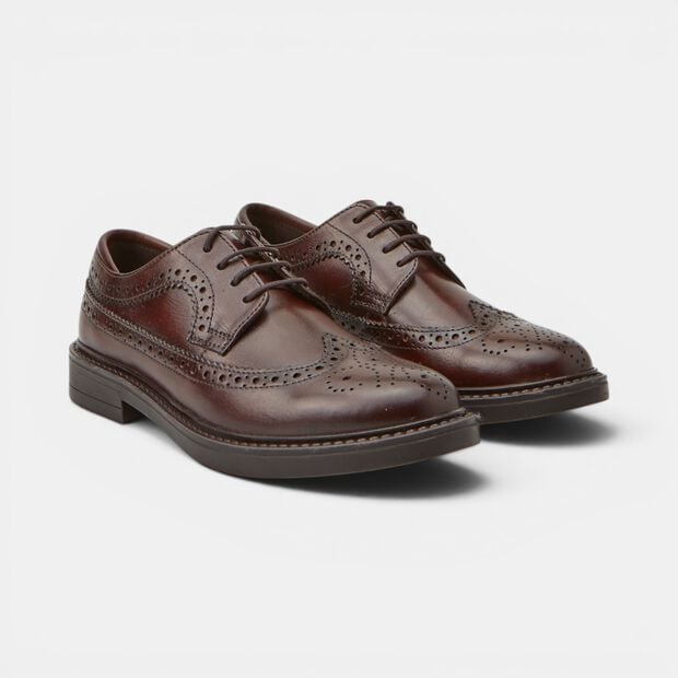 Chaussures &agrave; lacets en cuir pour femme, 