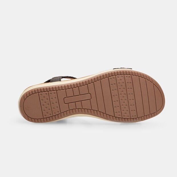 Women's Fabric Sandal, Black