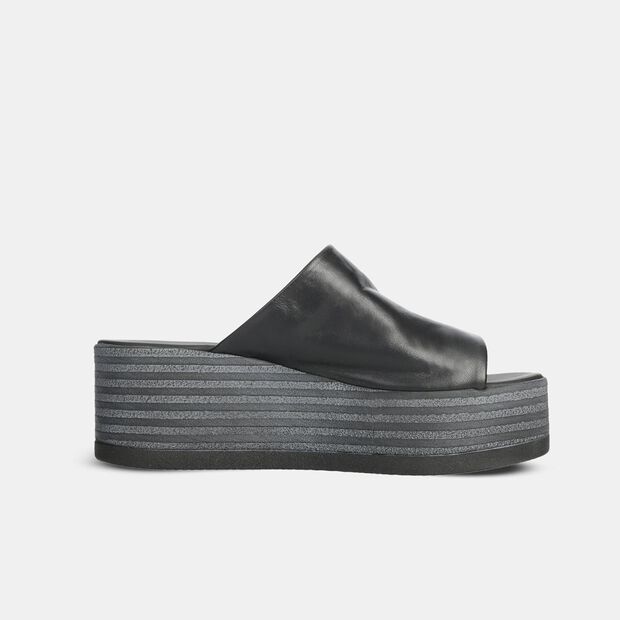 Damen Leder Mules, 