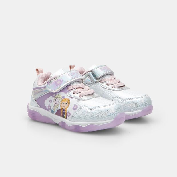 M&auml;dchen Frozen Sneaker mit Lichtern, Silber
