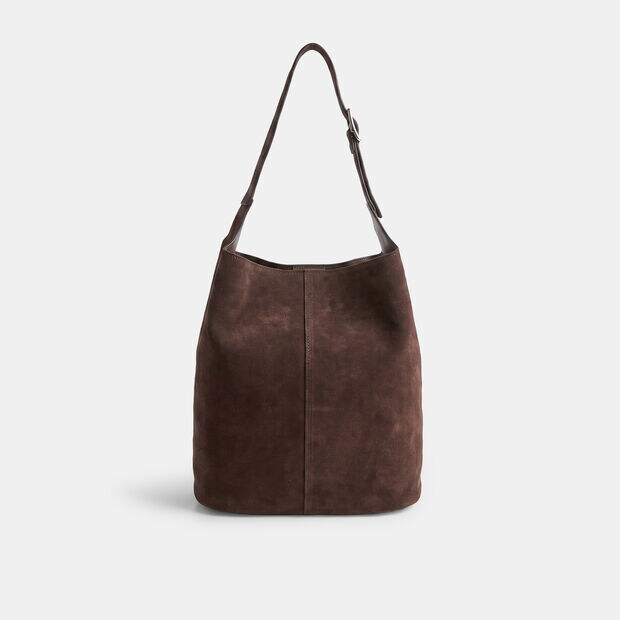 Bata women's suede hobo bag, Brown