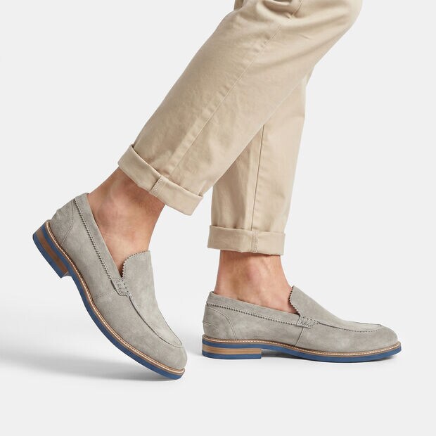 Mocassin homme en daim Bata, Gris