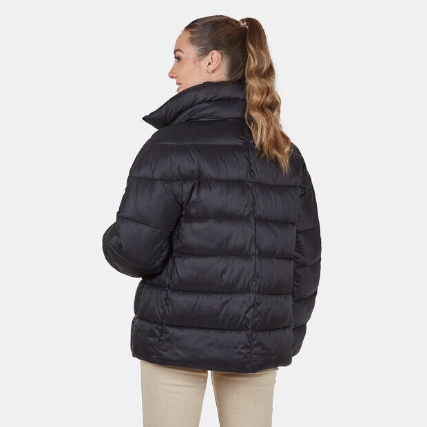 Damensteppjacke mit hohem Kragen, 