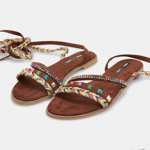 Bata Red Label Damen Sklaven-Flip-Flop-Sandalen, Braun