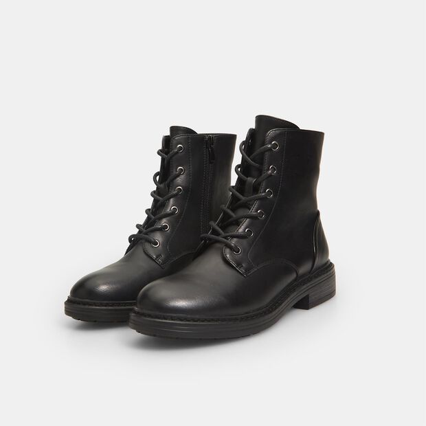 Damen-Kampfstiefel, Schwarz